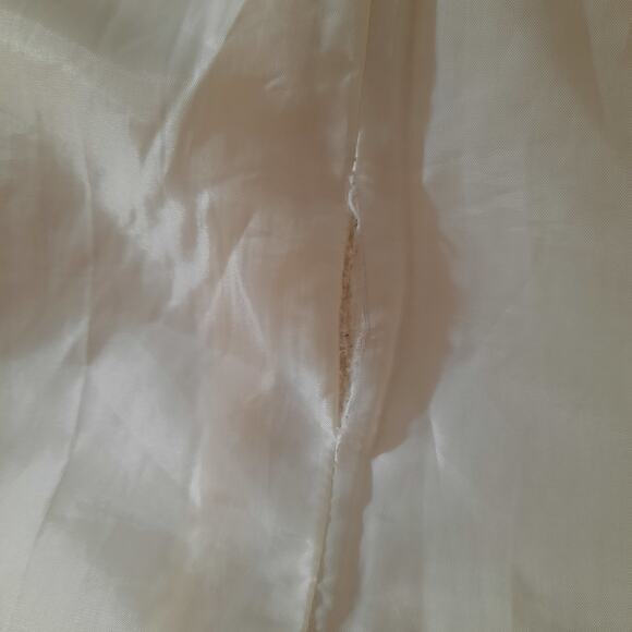 J.G. Hook Womens Vintage Winter White Button Front Slant Pockets Coat Size S/M - Picture 4 of 6